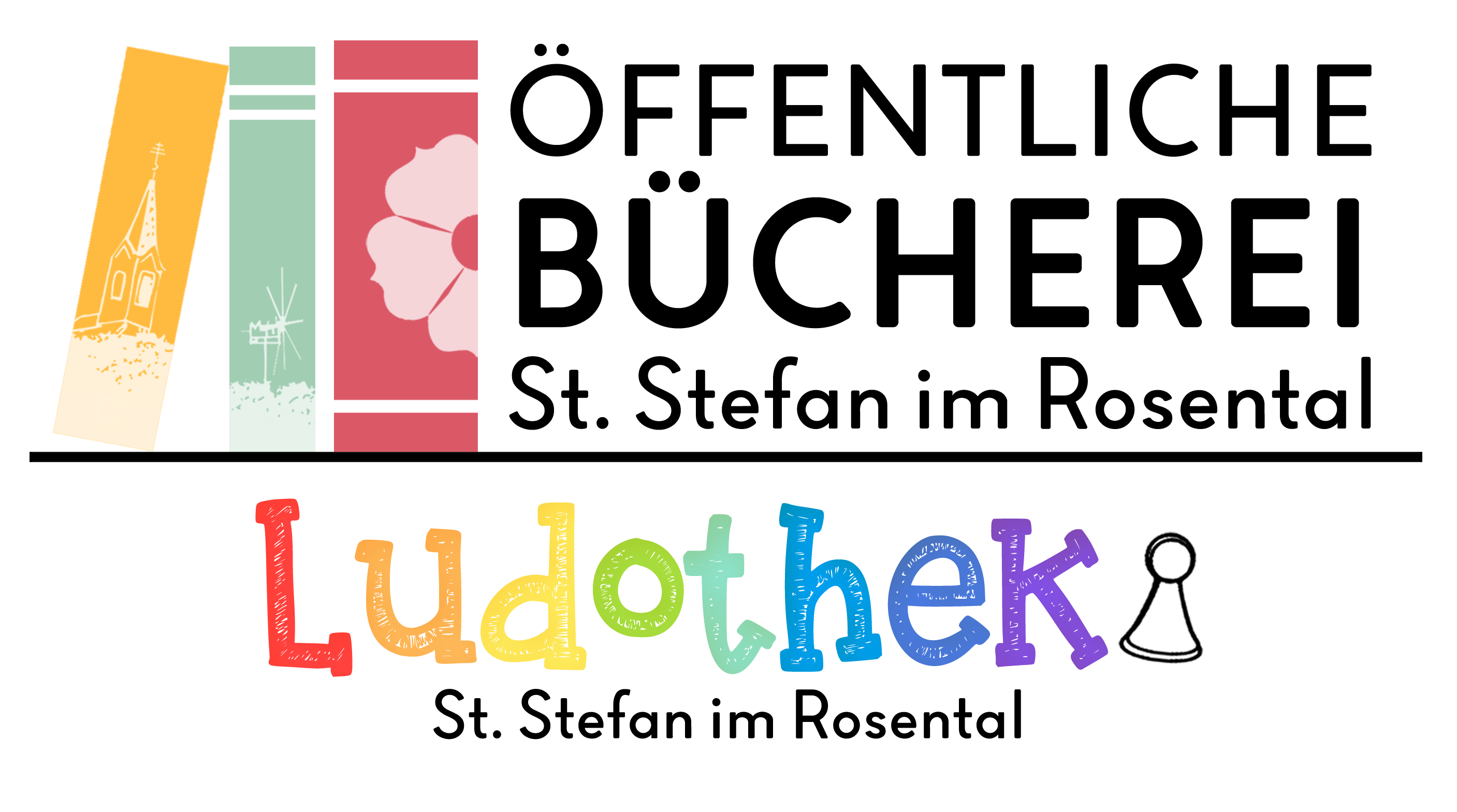 Bücherei & Ludothek Logo